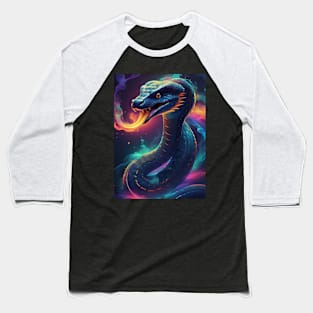 Cobra Snake with Fire Baseball T-Shirt